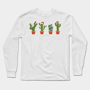 Christmas Cactus Long Sleeve T-Shirt